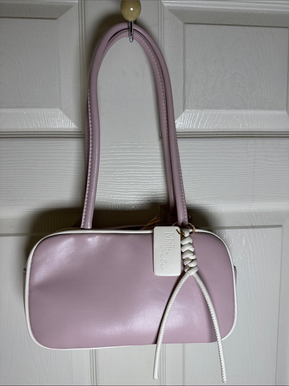 Mali + Lili Eko Vegan Leather Lilac Shoulder Bag